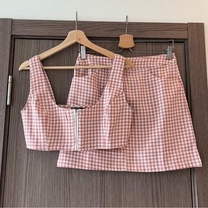 Crop top & Skirt Matching Set